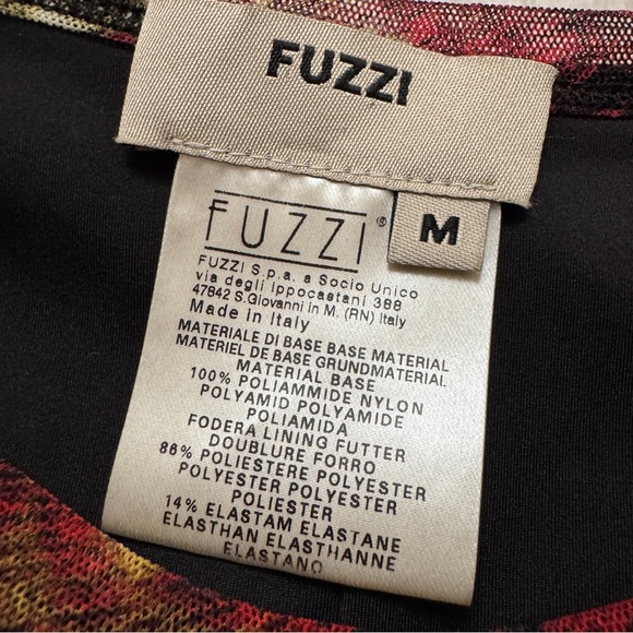 Fuzzi Jean Paul Gaultier sz M Tulle Mesh Maxi Dress Floral Italy Lined - Picture 4 of 9